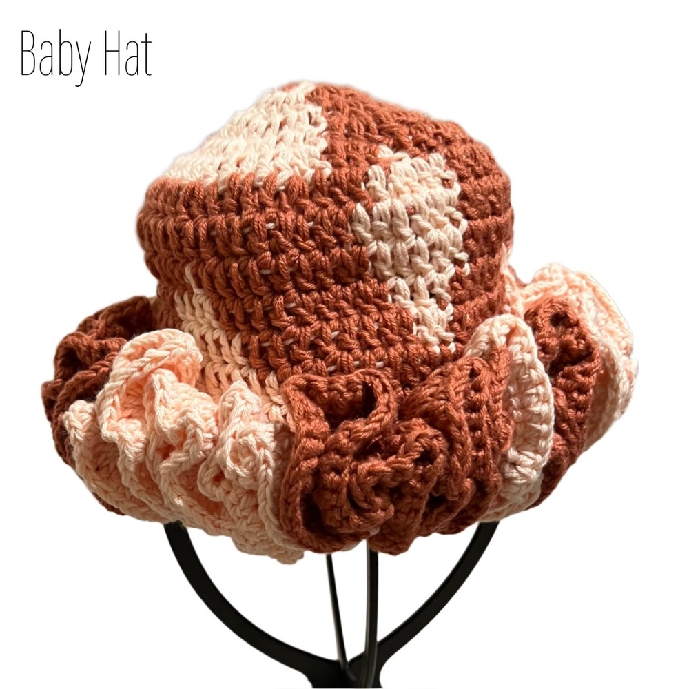 ThreadsByHannah Handmade Mommy and Me Hats Ruffle Set - Picture 8 of 14